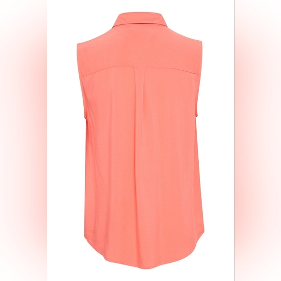 ICHI Ihmain Sleeveless Collared Top Shirt Blouse M - Picture 7 of 15